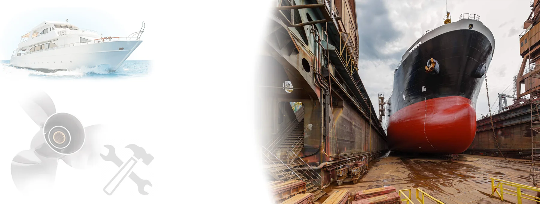 Ship maintenance and industrial fabrication work